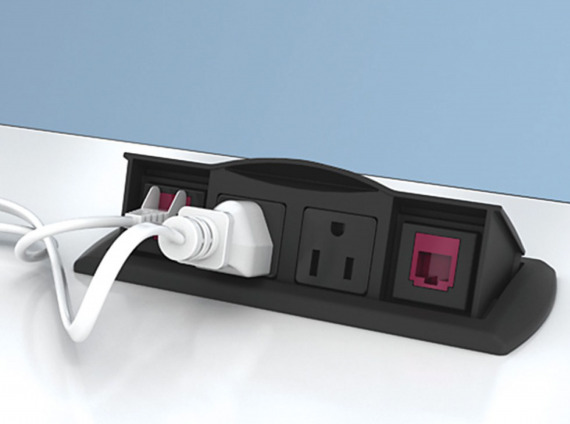 Tabletop Power and Data Solutions by Coalesse