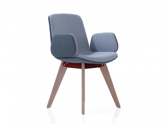 guest chair with wood legs