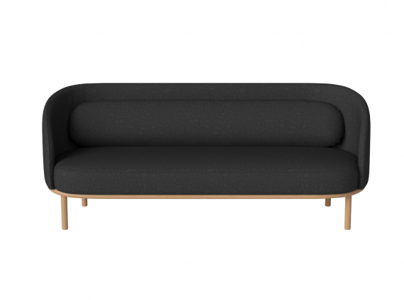 Fuuga 3-Seater Sofa in black