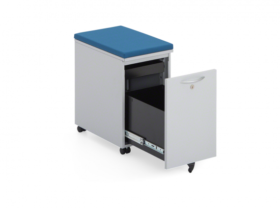 TS Series Slim Mobile Pedestals with seat