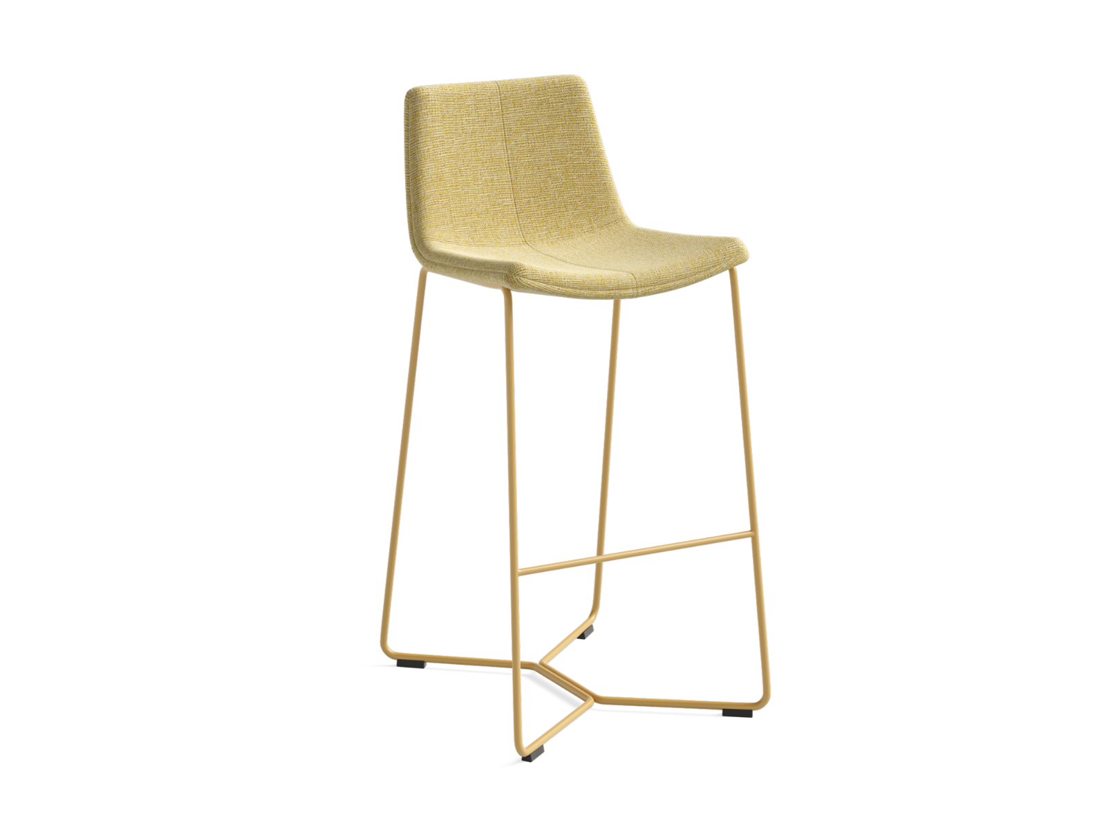 West Elm Work Slope Stool in yellow