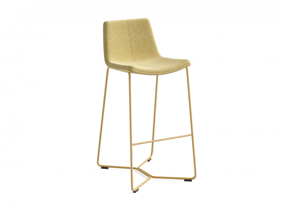 West Elm Work Slope Stool in yellow