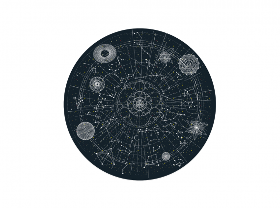 Celestial Round planet Rug by Moooi Carpets