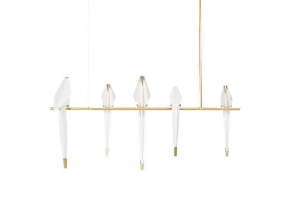 Perch Light Branch Pendant with birds by Moooi