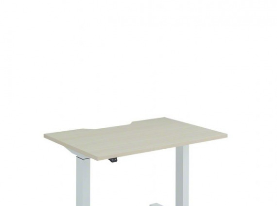 Height Adjustable Desk, Basic, T-Leg on white background